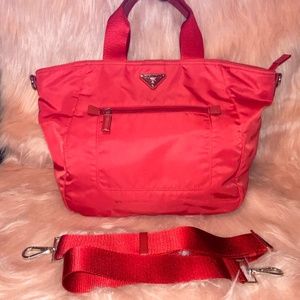 Prada Red two way Bag authentic